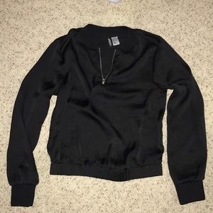 Black quarter zip long sleeve H&M